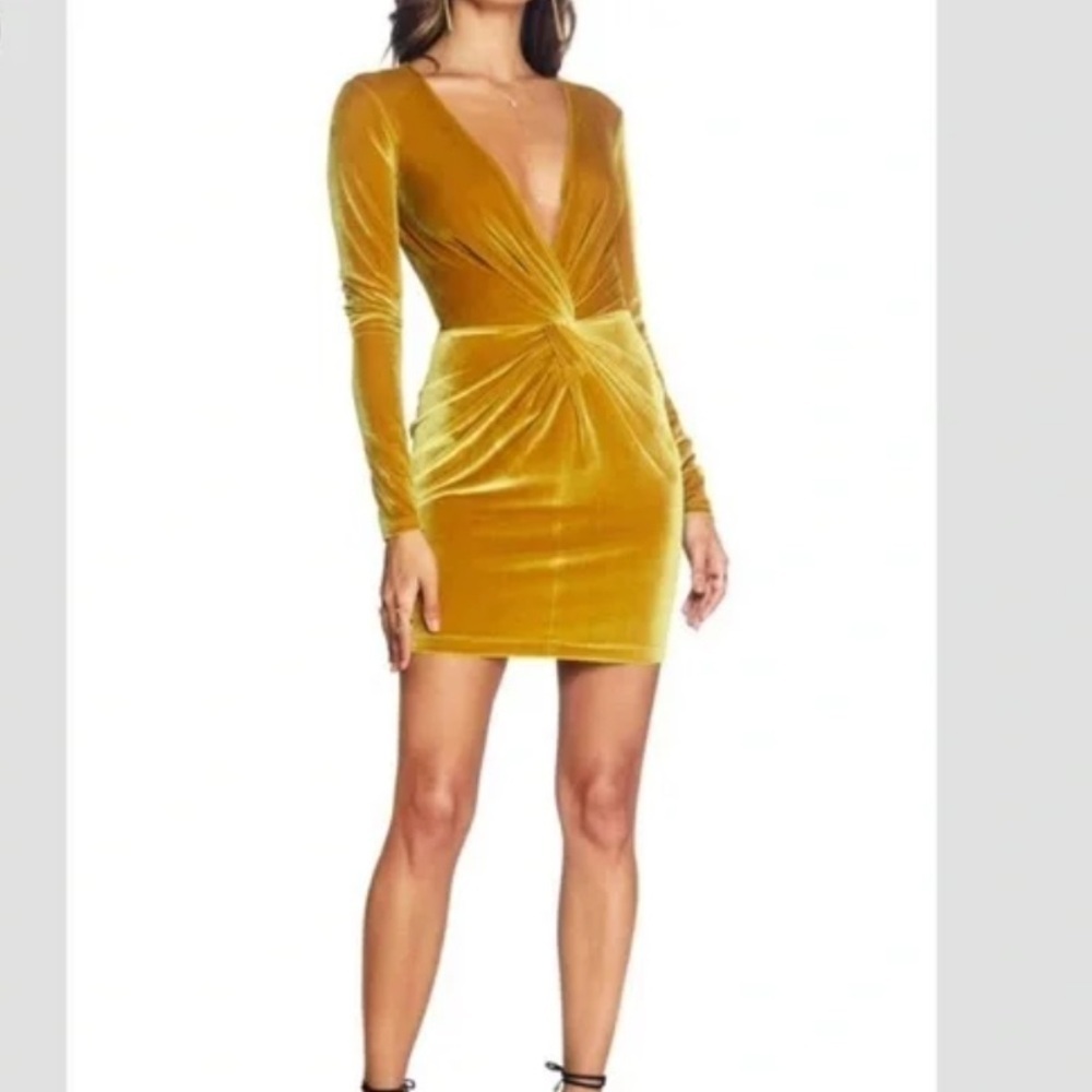 COSMOPOLITAN DRESS THE POPULATION AIDAN VELVET MINI DRESS NWT Size Small